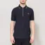 Fred Perry Crepe Pique Polo Shirt Navy