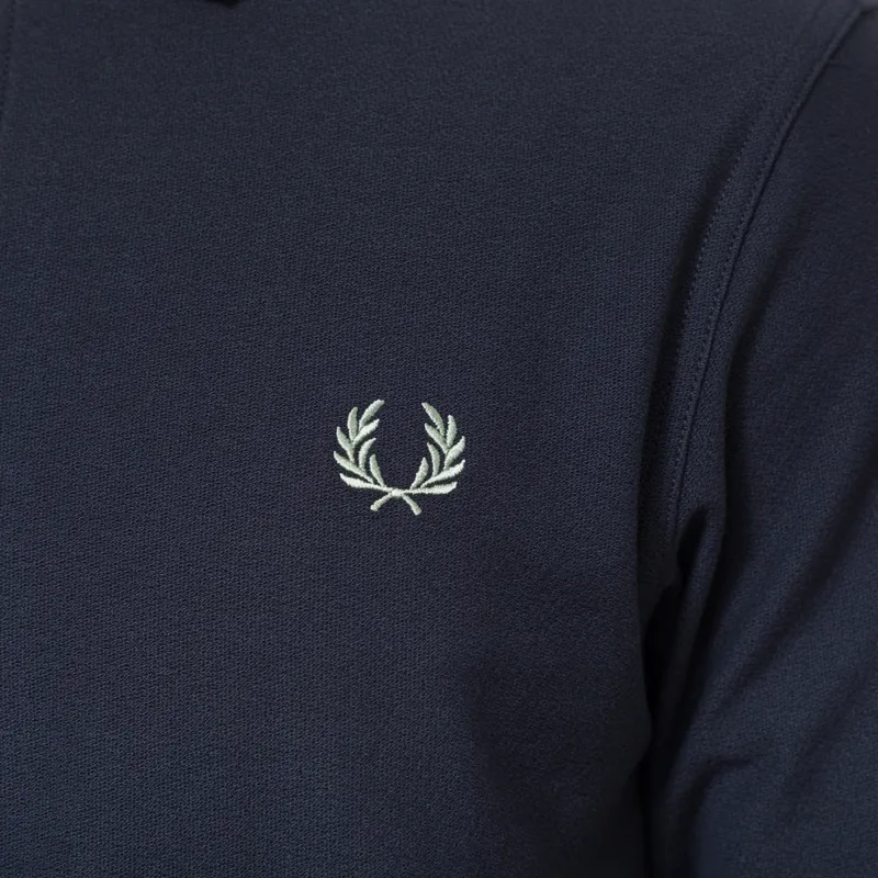 Fred Perry Crepe Pique Polo Shirt Navy-5