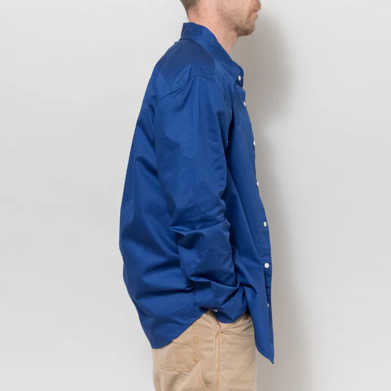 Fred Perry Relaxed Washed Twill Shirt Soho Eclipse-4