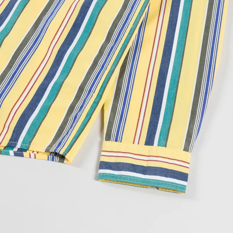 Fred Perry Relaxed Striped Shirt Lemon Barley-8