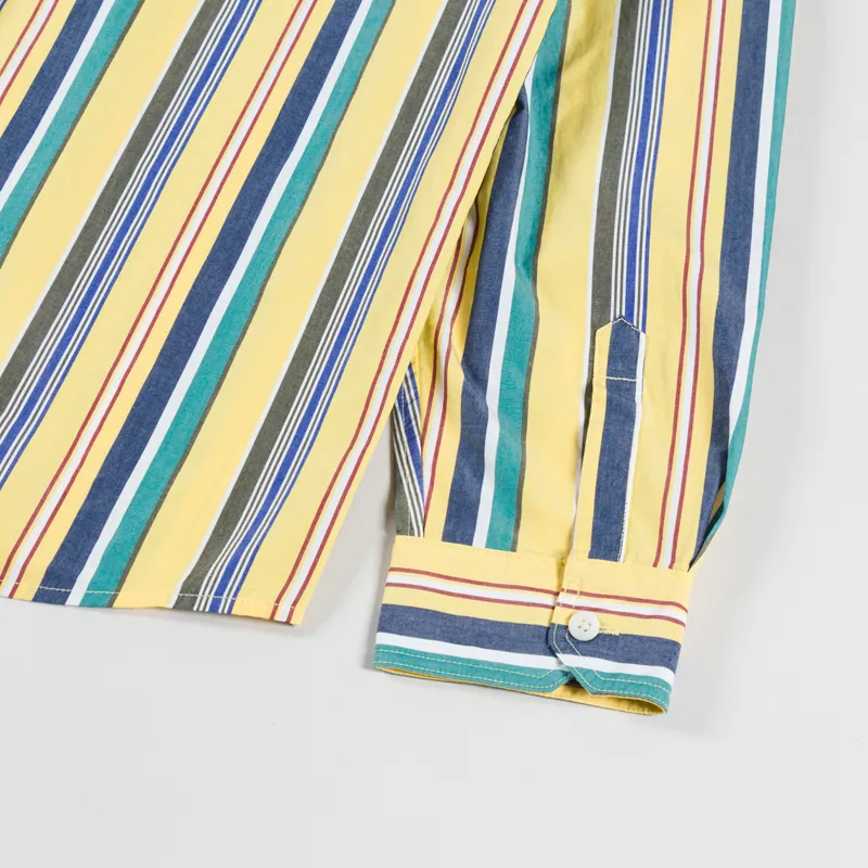 Fred Perry Relaxed Striped Shirt Lemon Barley-9
