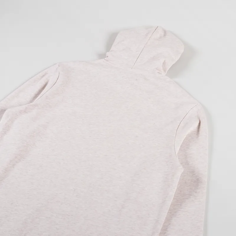 Fred Perry Tipped Hooded Sweatshirt Porridge Marl Anchor Grey-3