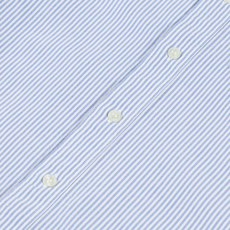 Fred Perry Relaxed Striped Oxford Shirt Sky Blue-7