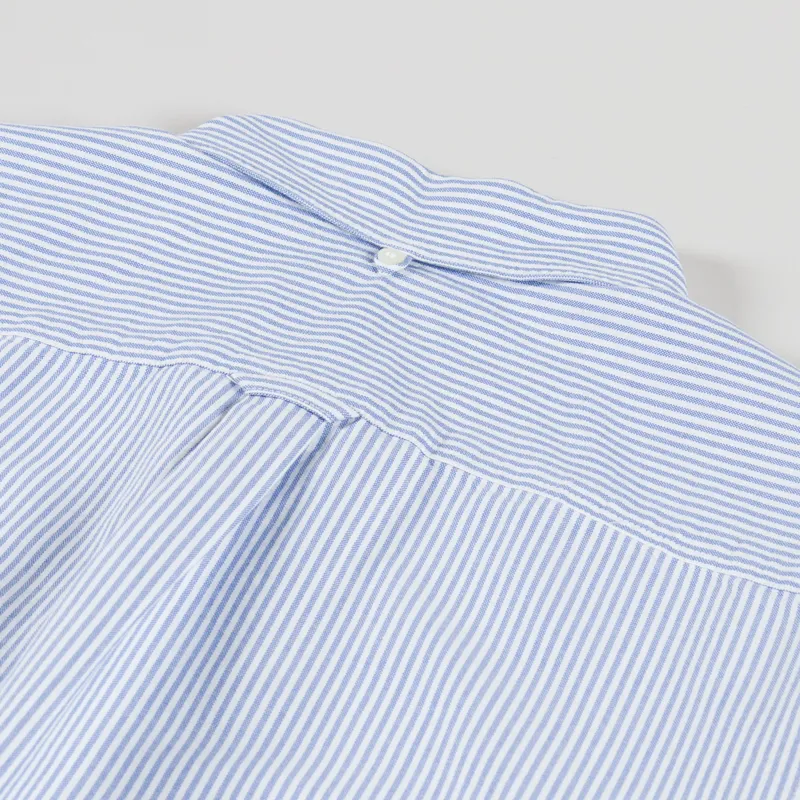 Fred Perry Relaxed Striped Oxford Shirt Sky Blue-5