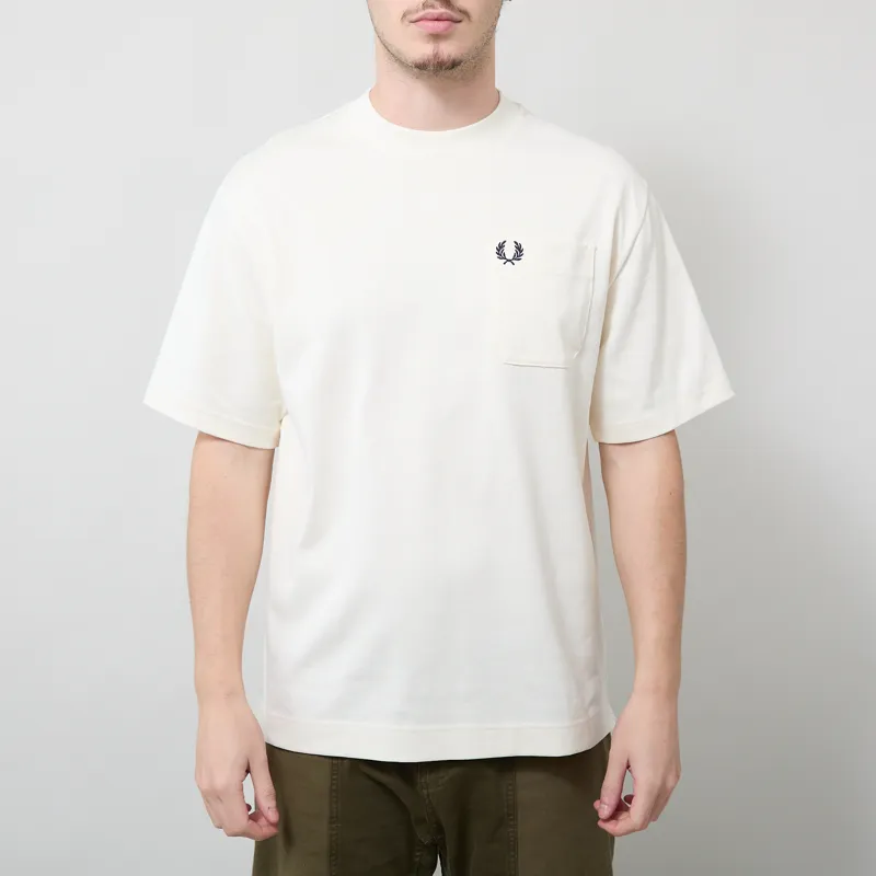Fred Perry Relaxed T Shirt Ecru