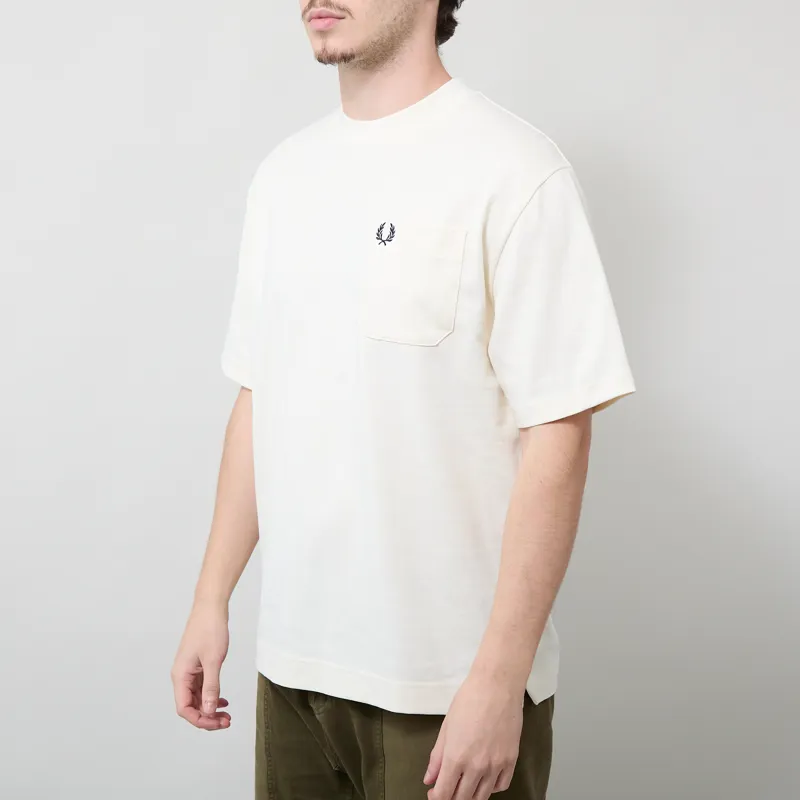 Fred Perry Relaxed T Shirt Ecru-1