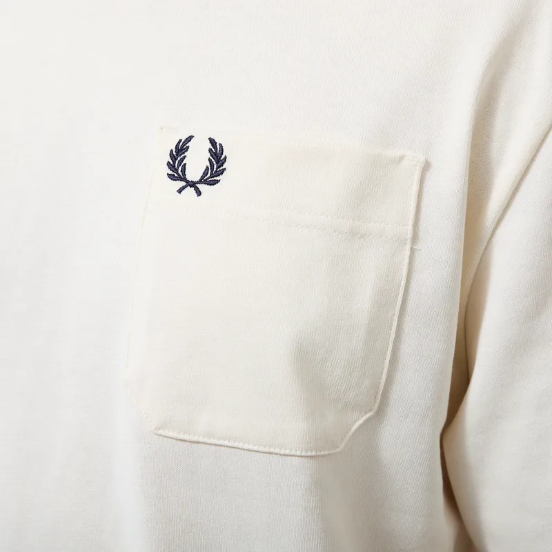 Fred Perry Relaxed T Shirt Ecru-4