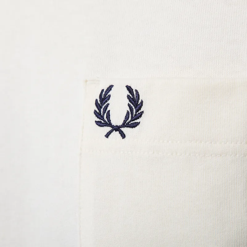 Fred Perry Relaxed T Shirt Ecru-5