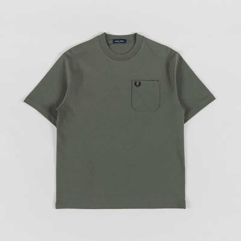 Fred Perry Relaxed T Shirt Laurel Wreath Green