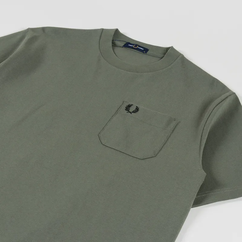 Fred Perry Relaxed T Shirt Laurel Wreath Green-1