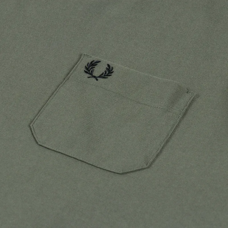 Fred Perry Relaxed T Shirt Laurel Wreath Green-3