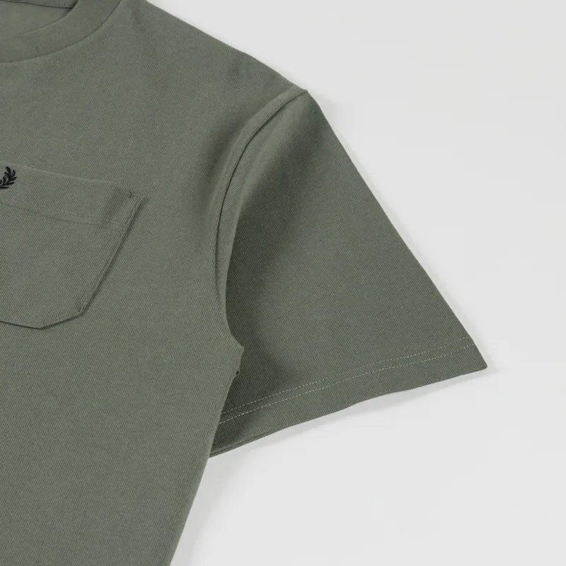 Fred Perry Relaxed T Shirt Laurel Wreath Green-2