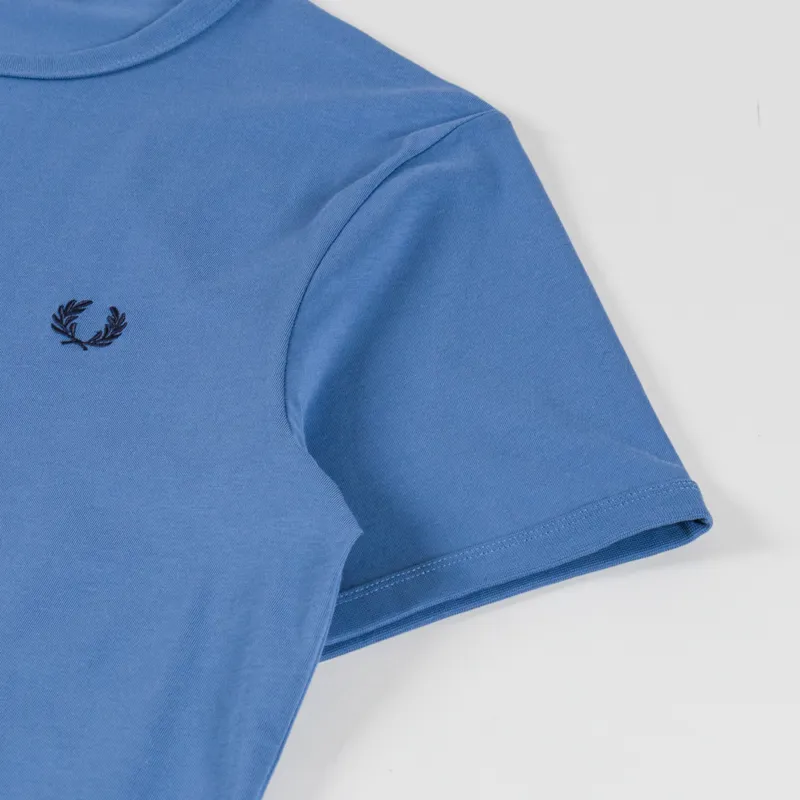 Fred Perry Ringer T Shirt Ace Blue-2