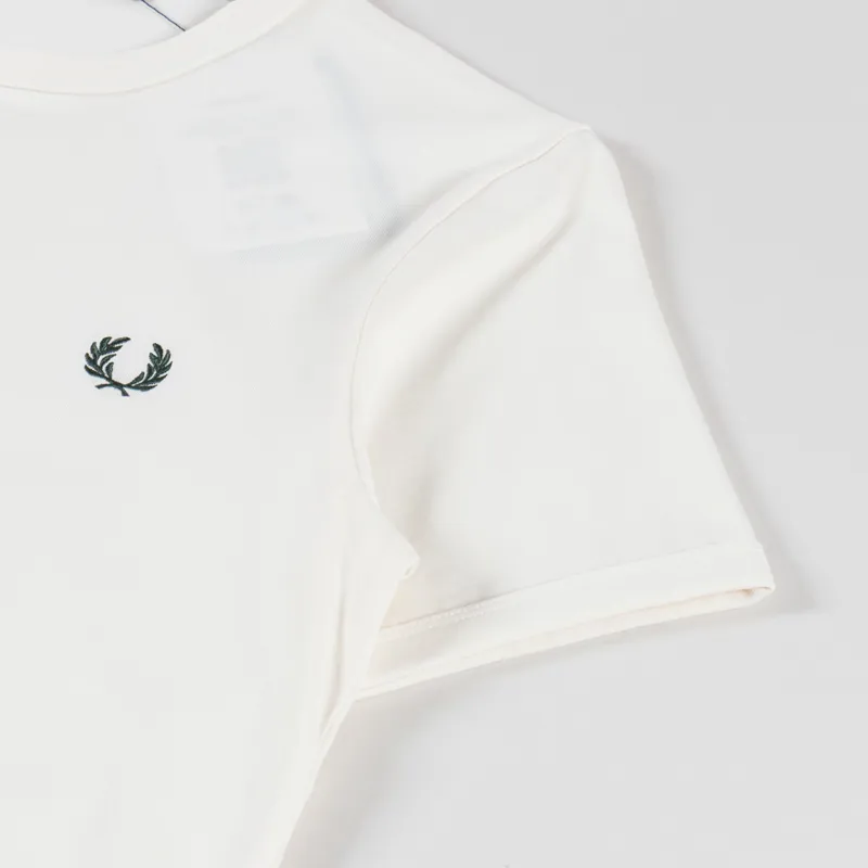 Fred Perry Ringer T Shirt Ecru-2