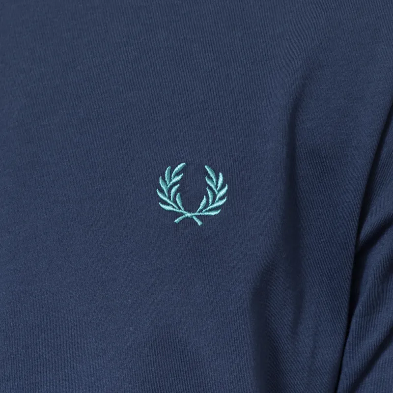 Fred Perry Ringer T Shirt Tennis Blue-5