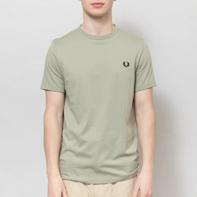 Fred Perry Ringer T Shirt Seagrass