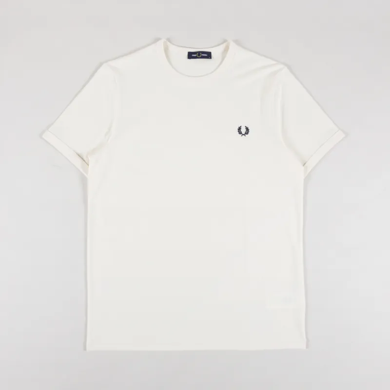 Fred Perry Ringer T Shirt Ecru