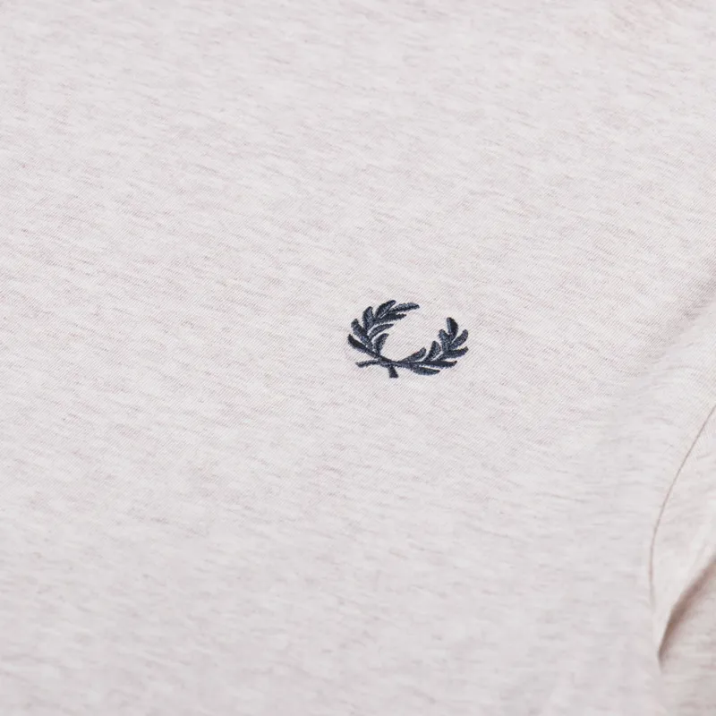 Fred Perry Ringer T Shirt Porridge Marl-2