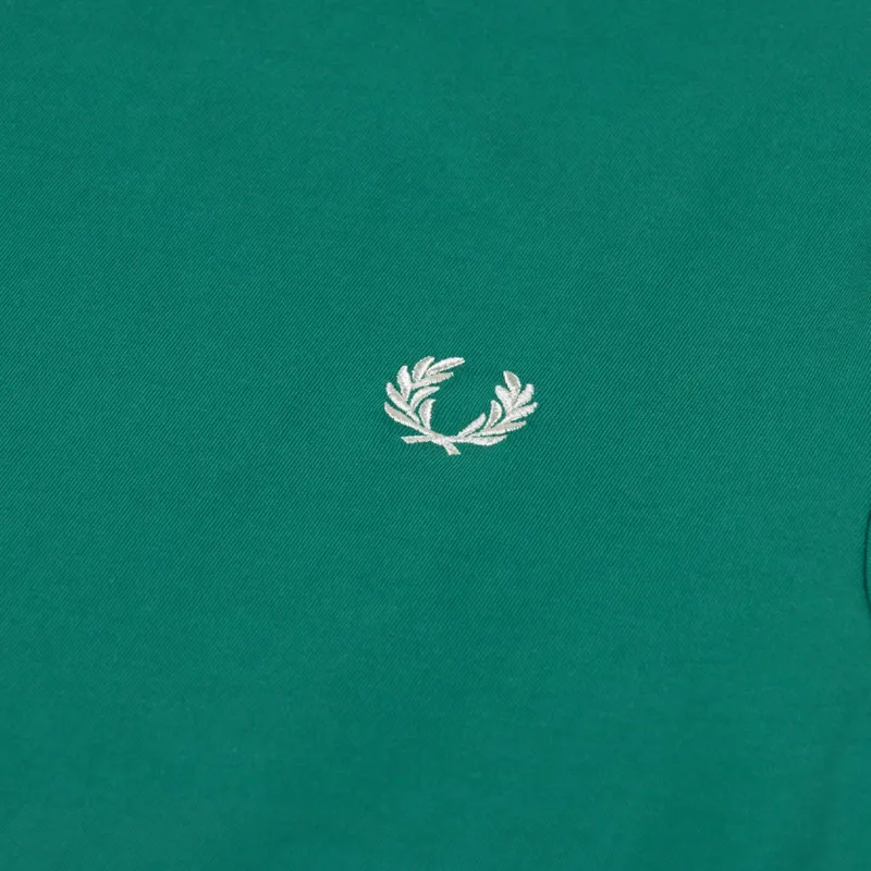 Fred Perry Ringer T Shirt Label Green-2