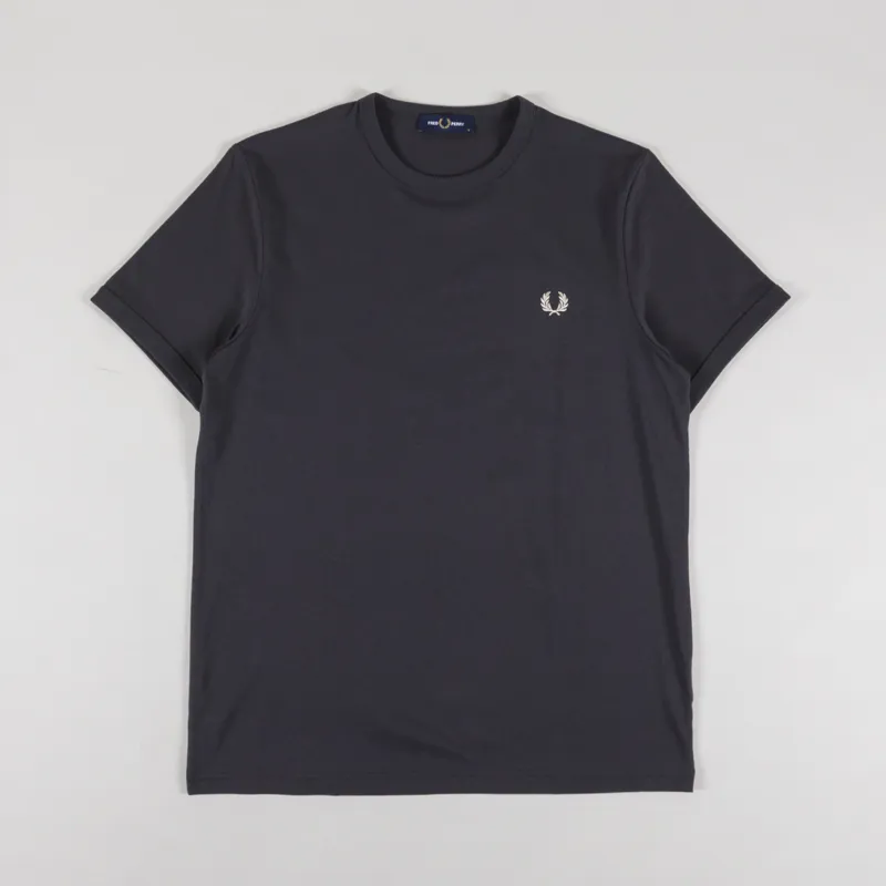 Fred Perry Ringer T Shirt Anchor Grey