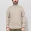 Fred Perry Half Zip Sweatshirt Warm Oat Court Green Tobacco