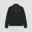 Fred Perry Half Zip Sweatshirt Night Green Dusky Blue Dark Caramel