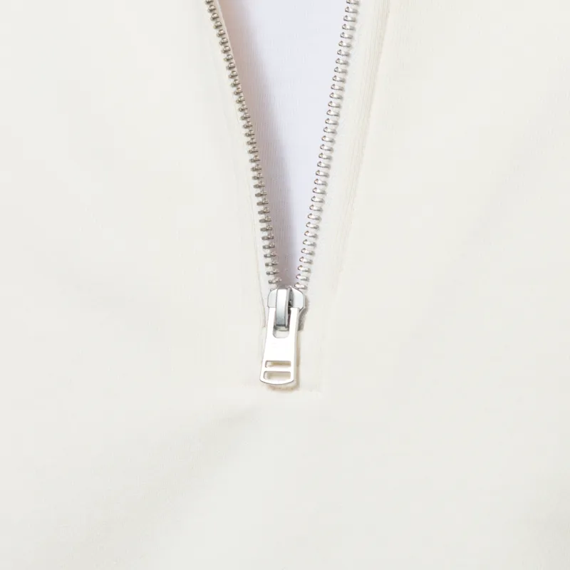 Fred Perry Half Zip Sweatshirt Ecru Oxblood Grassroots-6