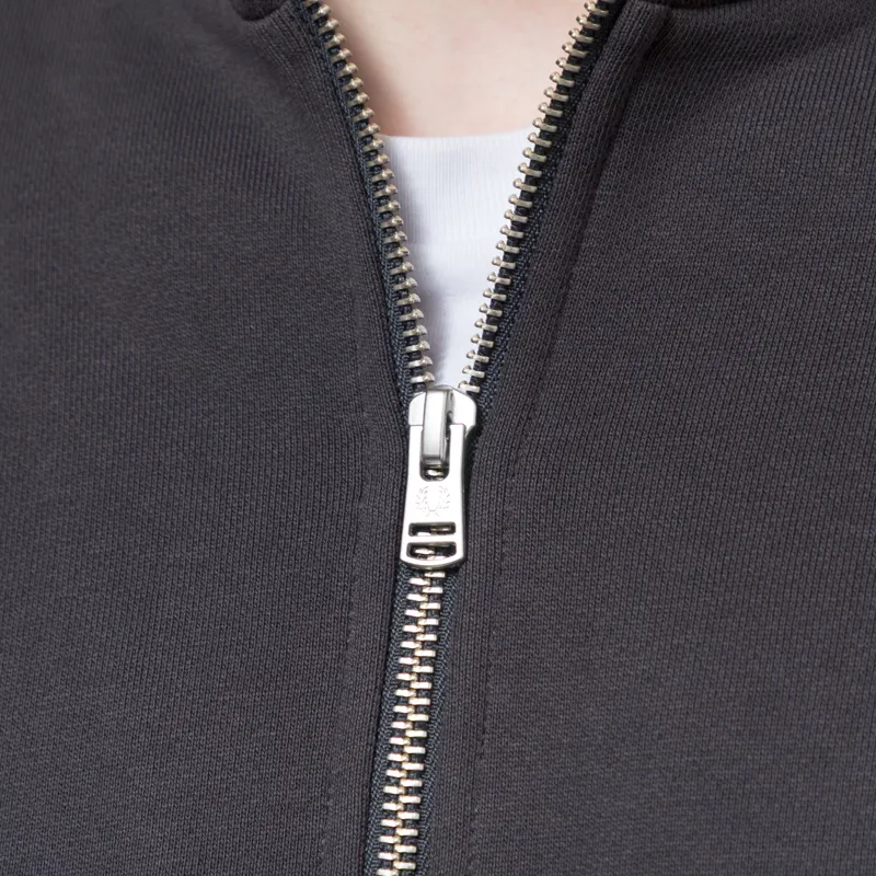 Fred Perry Half Zip Sweatshirt Anchor Grey Ecru Seagrass-4