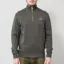 Fred Perry Half Zip Sweatshirt Field Green Oatmeal