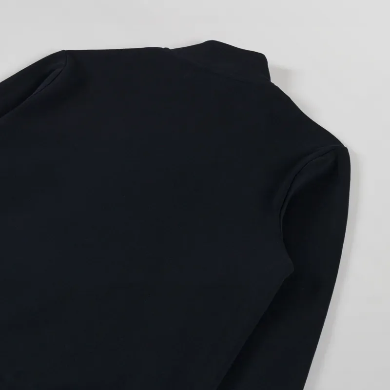 Fred Perry Half Zip Sweatshirt Black Ecru Laurel Wreath Green-3