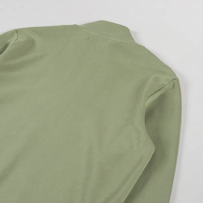 Fred Perry Half Zip Sweatshirt Olive Mint-3