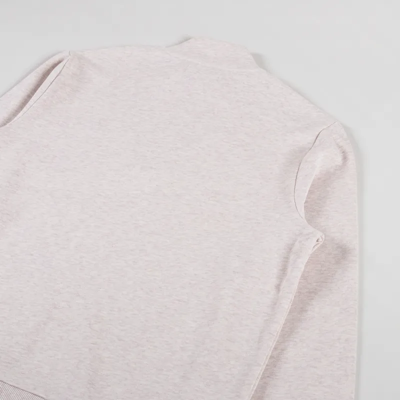 Fred Perry Half Zip Sweatshirt Porridge Marl Anchor Grey-3