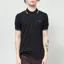 Fred Perry M3600 Twin Tipped Polo Shirt Black Oatmeal Laurel Wreath Green