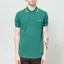 Fred Perry M3600 Twin Tipped Polo Shirt Sport Green Light Ice