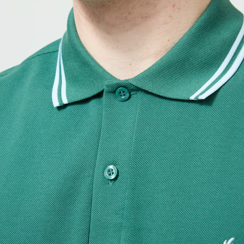 Fred Perry M3600 Twin Tipped Polo Shirt Sport Green Light Ice-4