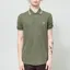 Fred Perry M3600 Twin Tipped Polo Shirt Laurel Wreath Green Ecru Dusky Blue