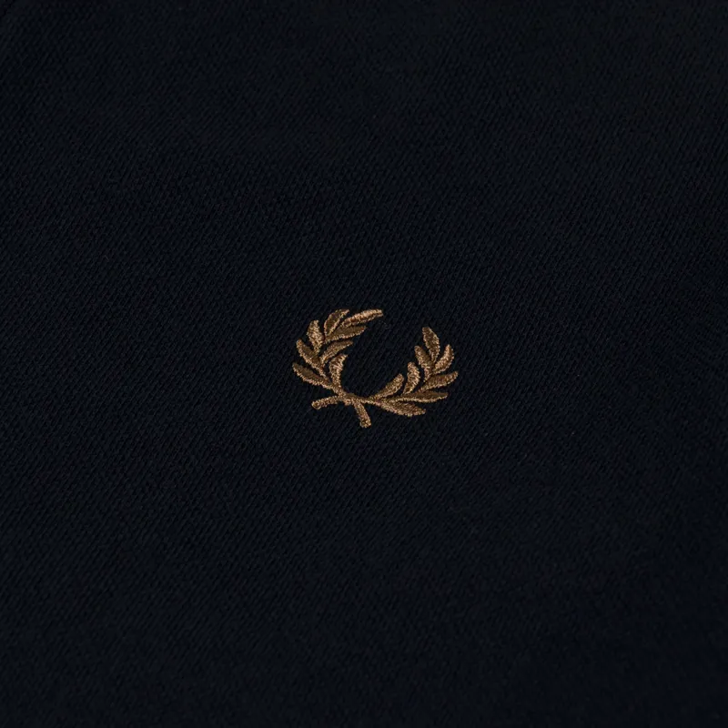 Fred Perry M3600 Twin Tipped Polo Shirt Black Shaded Stone-3