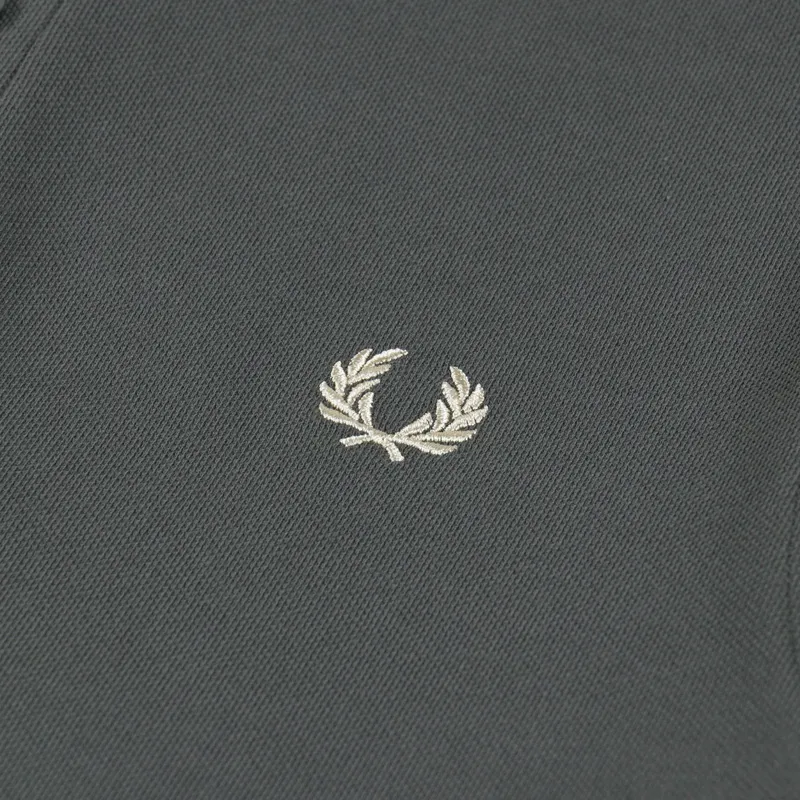 Fred Perry Twin Tipped Polo Shirt Field Green Oatmeal-4