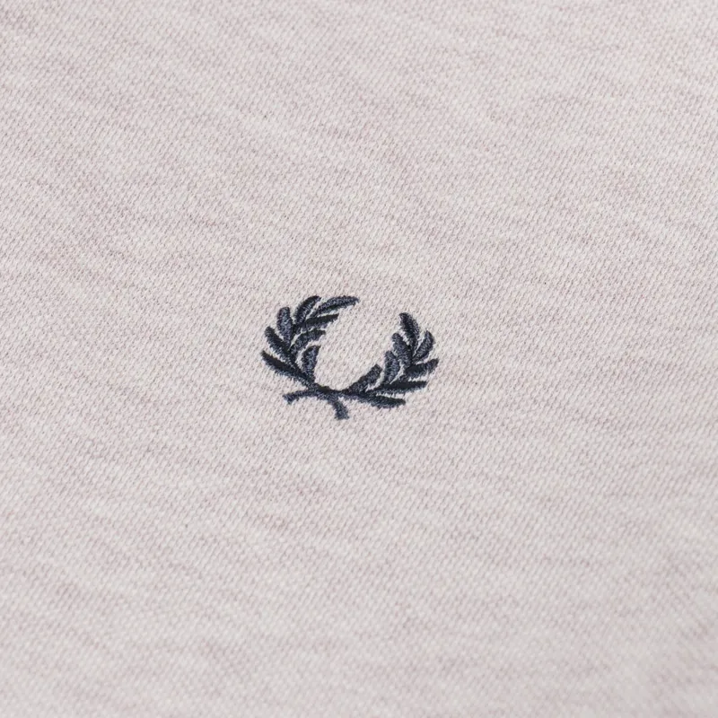 Fred Perry Twin Tipped Polo Shirt Porridge Marl Anchor Grey-3