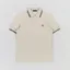 Fred Perry Twin Tipped Polo Shirt Oatmeal Night Green