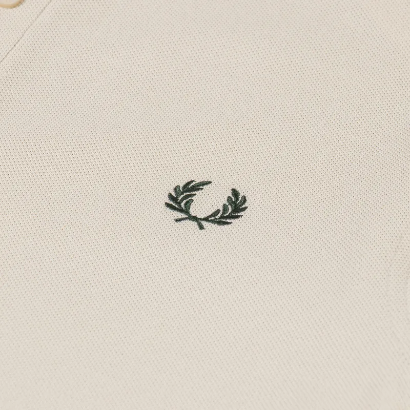 Fred Perry Twin Tipped Polo Shirt Oatmeal Night Green-3