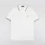 Fred Perry M3600 Twin Tipped Polo Shirt Light Ecru Olive Mint