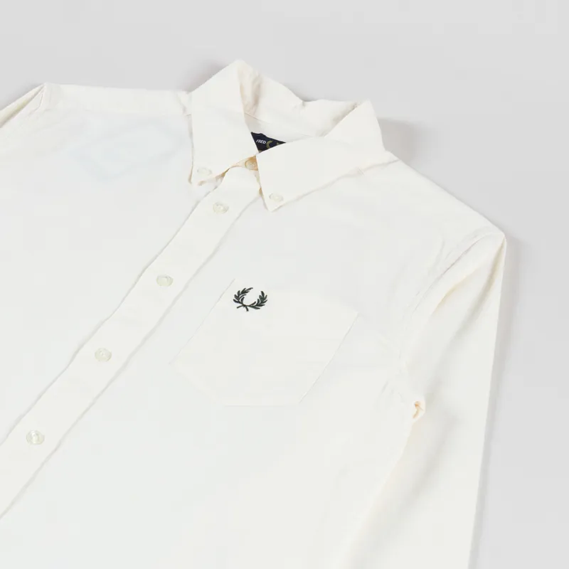 Fred Perry Oxford Shirt Ecru Grassroots-2