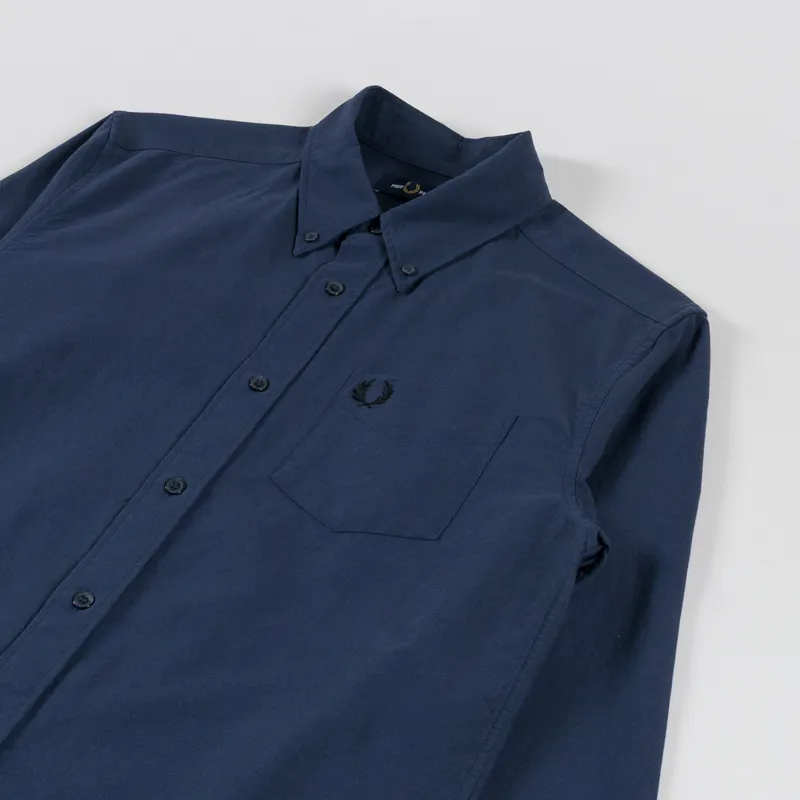 Fred Perry Oxford Shirt Dark Airforce-2