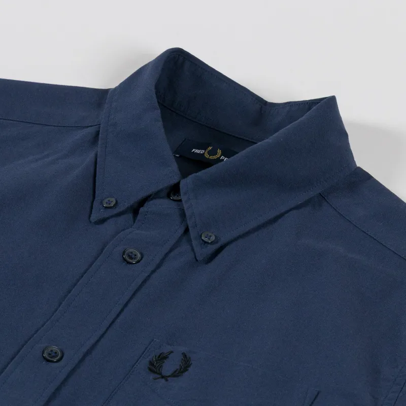 Fred Perry Oxford Shirt Dark Airforce-4