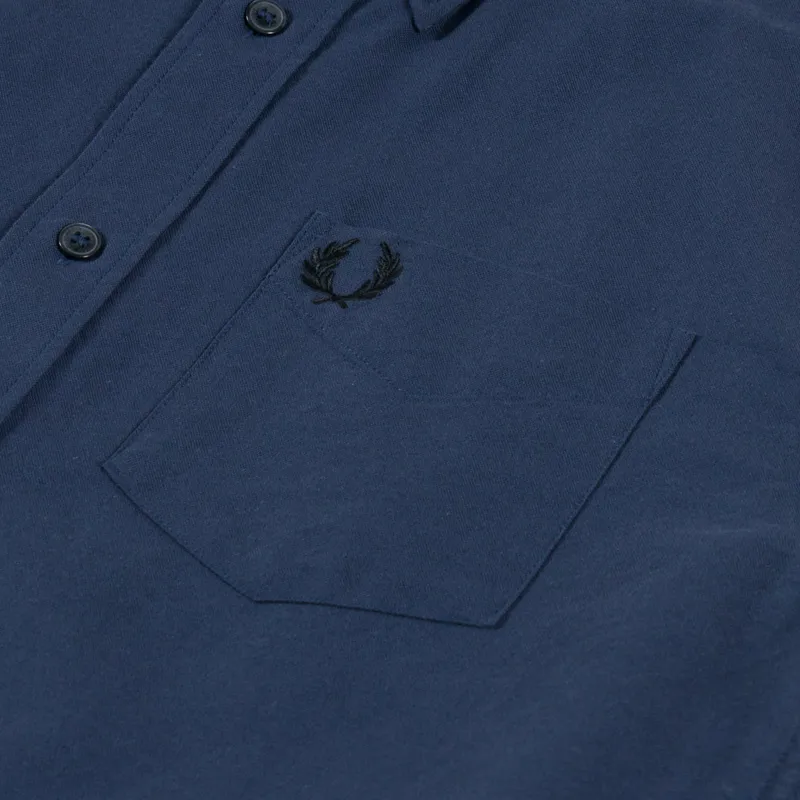 Fred Perry Oxford Shirt Dark Airforce-5
