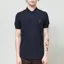 Fred Perry Plain Shirt Navy Sport Green
