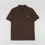 Fred Perry Plain Shirt Burnt Tobacco Stockport Blue