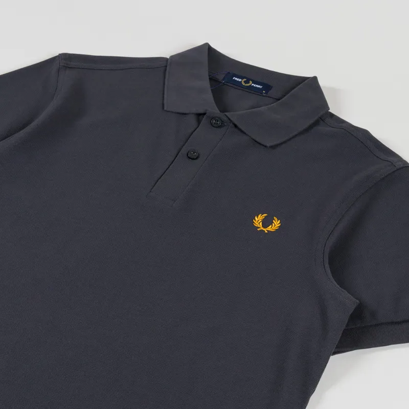 Fred Perry Plain Shirt Anchor Grey Golden-1