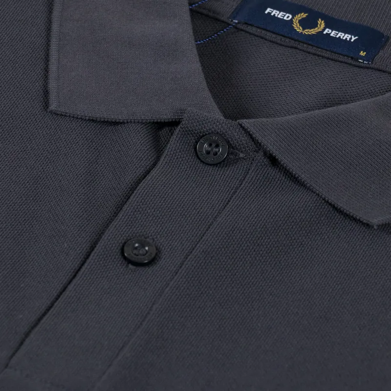 Fred Perry Plain Shirt Anchor Grey Golden-4